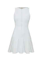 Load image into Gallery viewer, Pleated Stitching Dress with Fixed Shorts - White