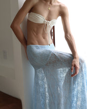 Load image into Gallery viewer, Cut-Out Maxi Skirt Bottom - Light Blue Lace