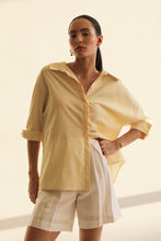 Load image into Gallery viewer, Tailoring Moorings Shirt Top - Yellow Stripes