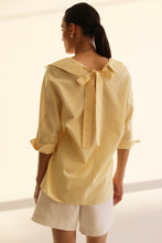 Load image into Gallery viewer, Tailoring Moorings Shirt Top - Yellow Stripes