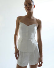 Load image into Gallery viewer, Tailored Structured Vest Top - Off-White