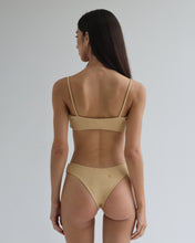 Load image into Gallery viewer, Wide Strap Bias Bikini Top - Walnut Crepe