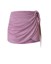 Load image into Gallery viewer, Ruched Mini Pareo Bottom - Dusty Rose Knit