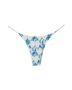 Triangle With Fixed Strap Bikini Bottom - Geometric Print