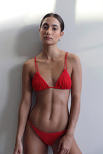 Load image into Gallery viewer, Nervura Triangle Bikini Top - Red