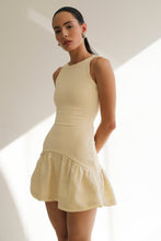 Load image into Gallery viewer, Ruched Mini Dress - Creamy