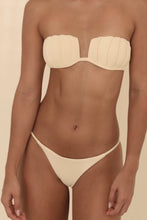 Load image into Gallery viewer, Triangle With Fixed Strap Bikini Bottom - Creamy