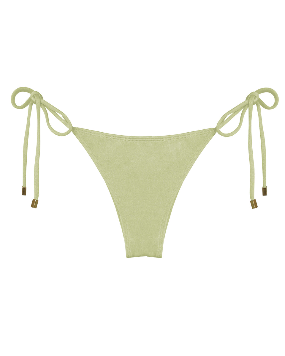String Triangle Bottom Triangle Bikini Bottom - Greenn – Ostra Internacional