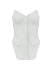 Load image into Gallery viewer, Tailored Structured Vest Top - Off-White