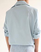 Load image into Gallery viewer, Striped Shirt - Pinstripe Blue