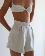Load image into Gallery viewer, Pleated Shorts Bottom -  Ice Linen