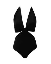 Load image into Gallery viewer, Side Slit Swimsuit - Black