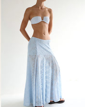 Load image into Gallery viewer, Cut-Out Maxi Skirt Bottom - Light Blue Lace