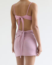 Load image into Gallery viewer, Ruched Mini Pareo Bottom - Dusty Rose Knit
