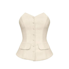 Load image into Gallery viewer, Strapless Vest Top - Creamy