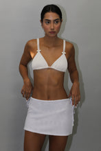 Load image into Gallery viewer, Nervura Triangle Bikini Top - Off-White Textura