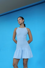 Load image into Gallery viewer, Ruched Mini Dress - Light Blue