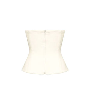 Strapless Vest Top - Creamy