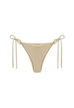 Load image into Gallery viewer, Ribbed Triangle Bikini Bottom - Natural