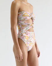 Load image into Gallery viewer, Cut-Out One Piece - Vintage Floral Crepe