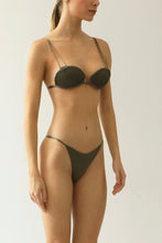 Load image into Gallery viewer, Triangle With Fixed Strap Bikini Bottom - Military Green