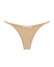 Load image into Gallery viewer, Triangle With Fixed Strap Loops Bikini Bottom - Walnut Crepe