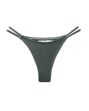 Load image into Gallery viewer, Fixed Strap Duo Bias Bikini Bottom - Graphite