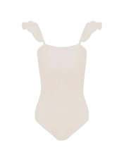 Load image into Gallery viewer, Ruffle Strap Straight Swimsuit - Off-White