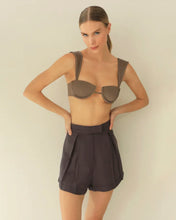 Load image into Gallery viewer, Nervura Structured Bikini Top - Chestnut