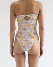 Load image into Gallery viewer, Cut-Out One Piece - Vintage Floral Crepe