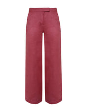 Load image into Gallery viewer, Low Waist Detail Pants Bottom - Pomegranate Linen