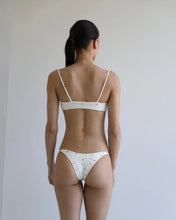 Load image into Gallery viewer, Triangle With Fixed Strap Bikini Bottom - Off-white polka dot print