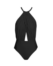 Load image into Gallery viewer, Pillow Neck Swimsuit - Black