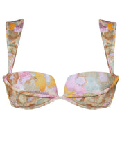 Load image into Gallery viewer, Structured Bias Bikini Top - Vintage Floral Crepe