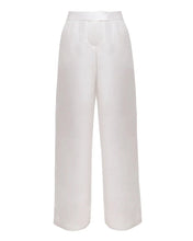 Load image into Gallery viewer, Straight High Waist Detail Tailoring Pants Bottom - Off-White Linen