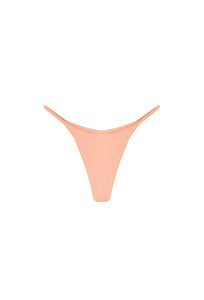 Triangle With Fixed Strap Bikini Bottom - Peach