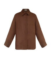 Load image into Gallery viewer, Maxi Shirt - Earth Brown Linen