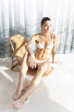 Load image into Gallery viewer, Rhombus-Shaped Bikini Top - Off-White Crinkled