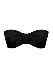 Load image into Gallery viewer, Loop Flap Straight Bikini Top - Black