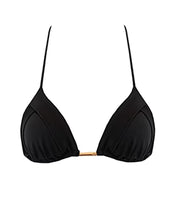 Load image into Gallery viewer, Triangle with Flared Cup Bikini Top - Black