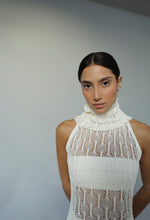 Load image into Gallery viewer, Top Straight Crochet Cutouts - Off-White