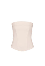 Load image into Gallery viewer, Strapless Mesh Corset Top - Off-White