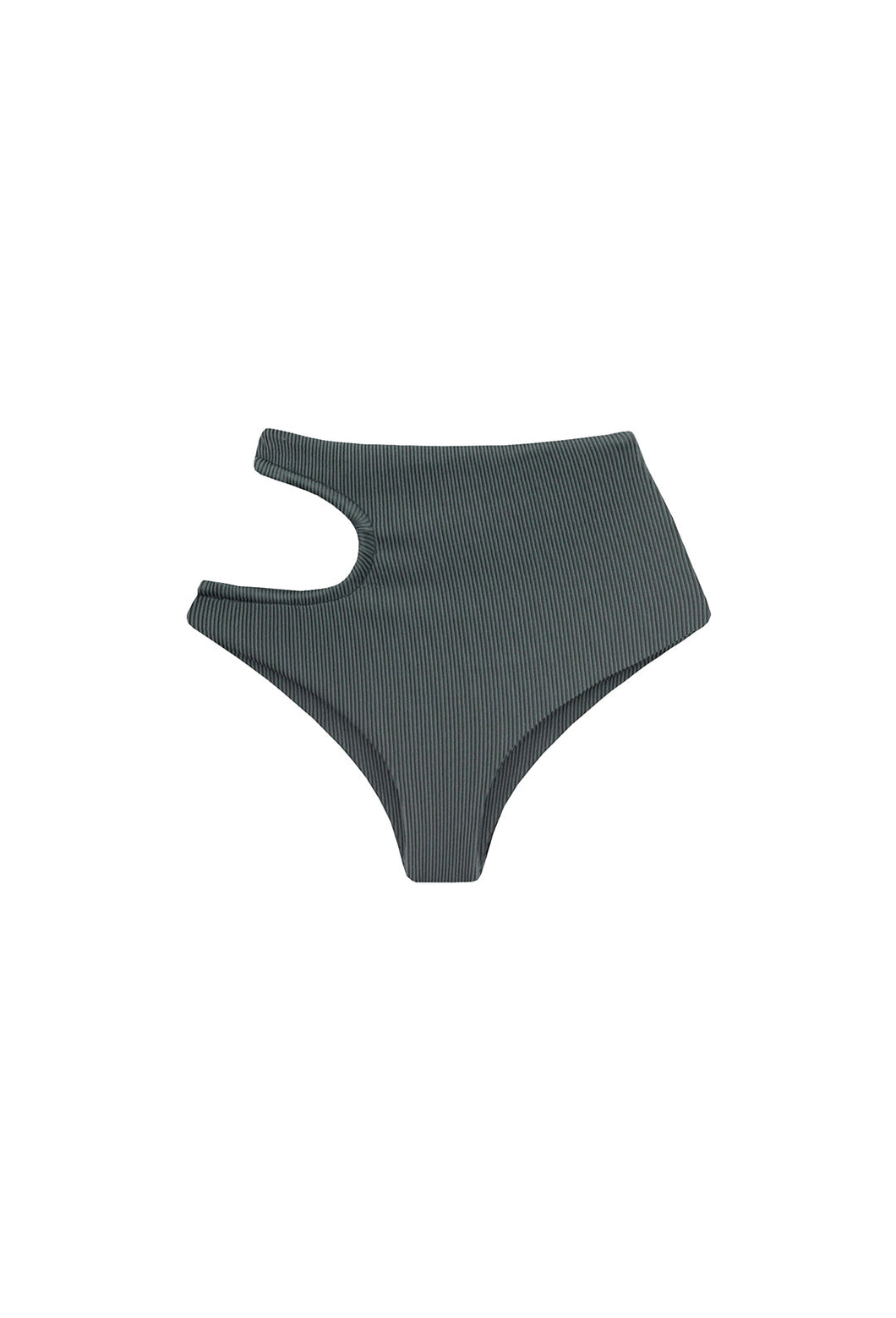 Lunar Cutout Bikini Bottom - Graphite