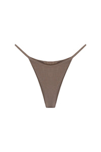 Triangle With Fixed Strap Bikini Bottom - Chestnuts