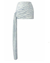 Load image into Gallery viewer, Short Pleated Skirt  Bottom - Print Navy