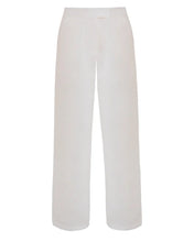 Load image into Gallery viewer, Straight Low-Waistband Tailoring Pants Bottom - Off-White Linen