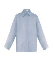Load image into Gallery viewer, Maxi Shirt - Light Blue Linen