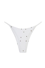 Load image into Gallery viewer, Triangle With Fixed Strap Bikini Bottom - Off-white polka dot print