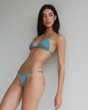 Load image into Gallery viewer, Triangle With Fixed Strap Bikini Bottom - Turquoise Blue