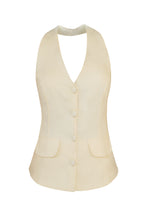 Load image into Gallery viewer, Tailoring One-front Vest Top - Creamy Linen